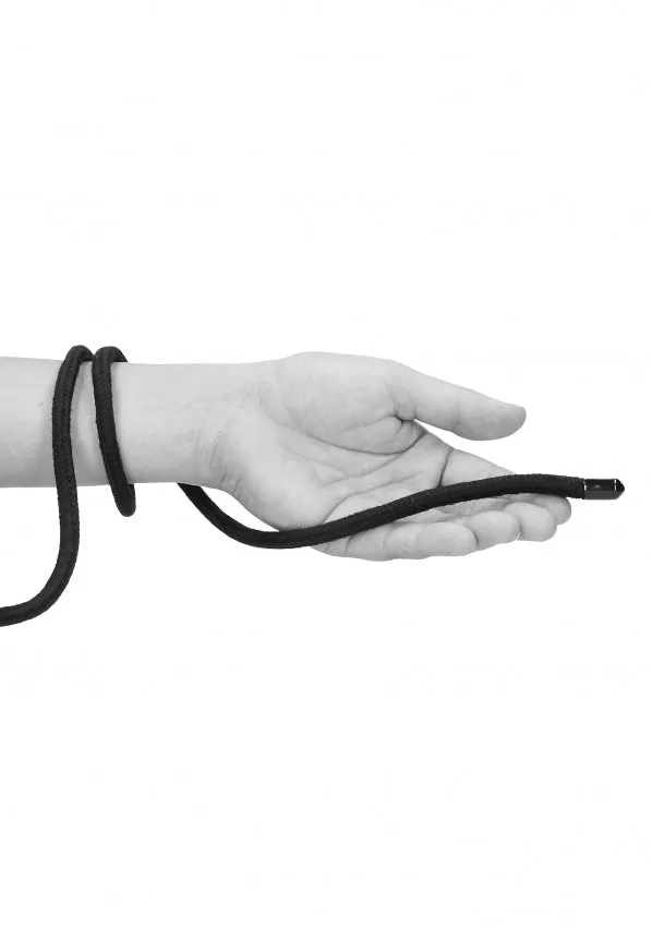 Anal Shots Toys Ouch Black White Japanese Rope 10m Black