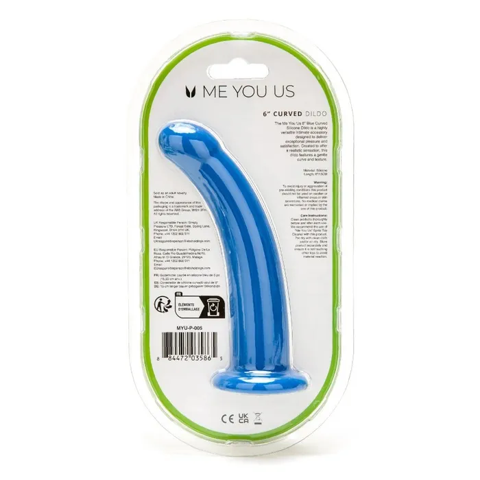 Me You Us Dildos Me You Us 6 Inch Curved Silicone Dildo