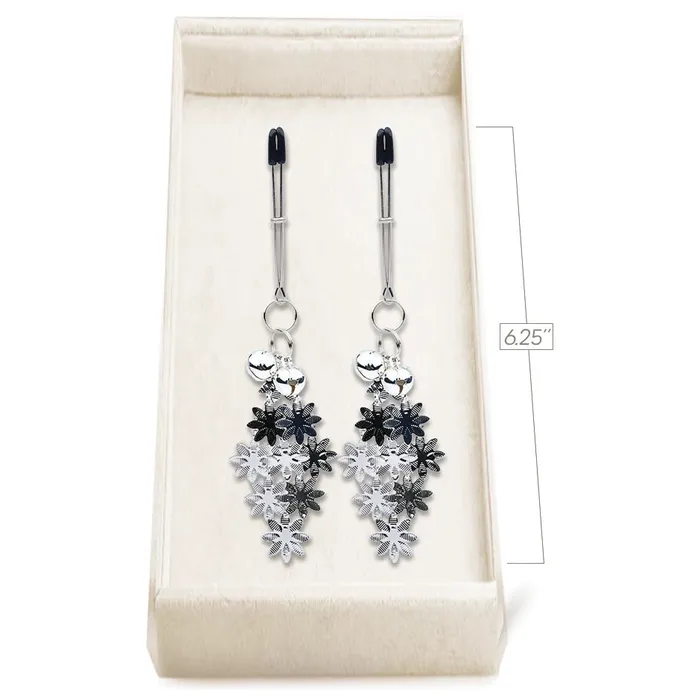 Anal Icon Brands Couture Clips Silver Falls Luxury Nipple Clamps