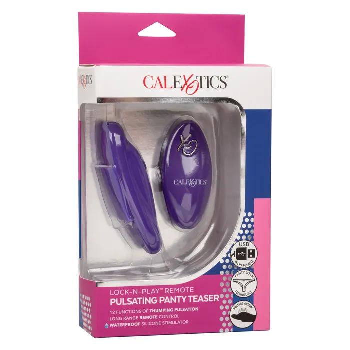 CalExotics LockNPlay Remote Pulsating Panty Teaser Female Sex Toys