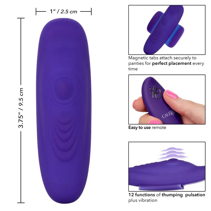 CalExotics LockNPlay Remote Pulsating Panty Teaser Female Sex Toys