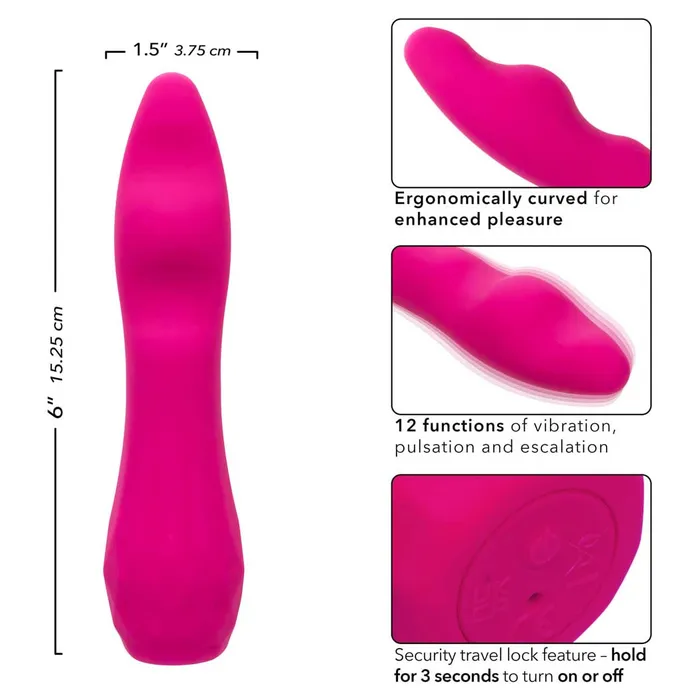 Female Sex Toys CalExotics CalExotics Gia Curved 6 Pleaser Vibrator