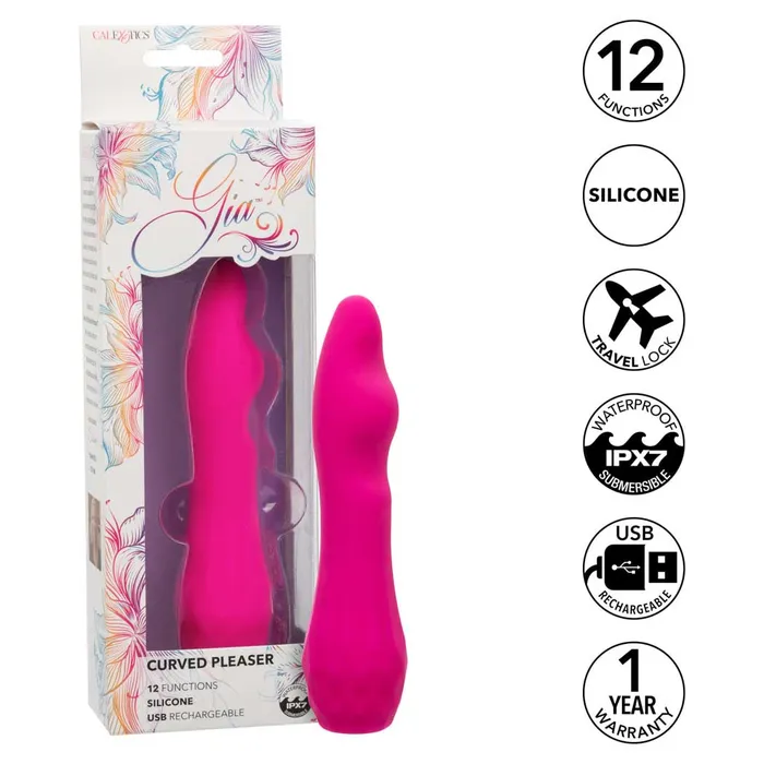 Female Sex Toys CalExotics CalExotics Gia Curved 6 Pleaser Vibrator