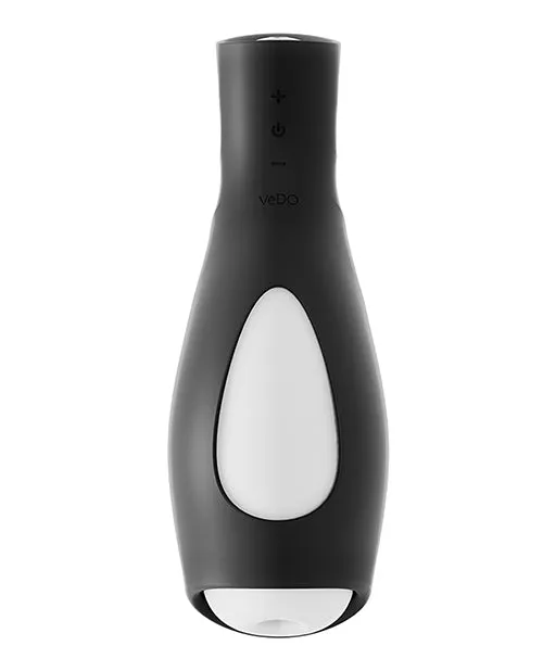 Savvy Co Vibrators Vedo Torpedo Vibrating Rechargable Stroker Just Black