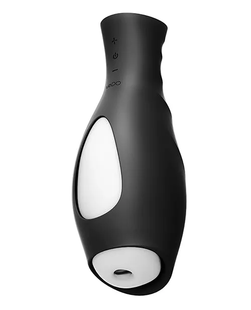 Savvy Co Vibrators Vedo Torpedo Vibrating Rechargable Stroker Just Black