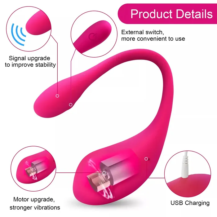 Vibrators Onion Toy Mobile App Controlled U Shape Little Dolphin Vibrator
