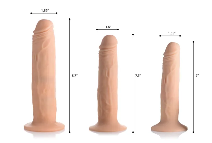 Kinetic Thumping 7x Remote Control Dildo XR Brands Female Sex Toys