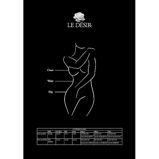 Le Desir Plus Size Le Desir Criss Cross Neck Bodystocking Plus Size
