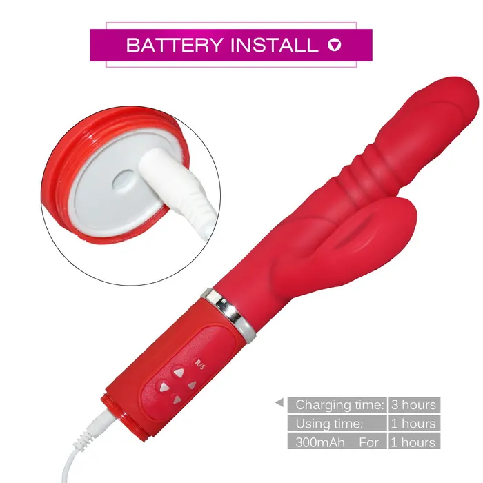 Vibrators Own Pleasures Rotating and Thrusting Rabbit Vibrator